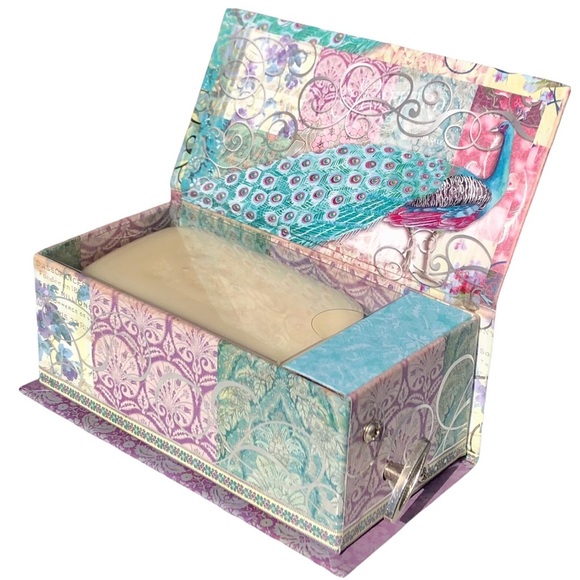 Punch Studio Peacock Swan Lake Music Box w/Luxury Jasmine Scented Soap (17610) - Picture 2 of 10
